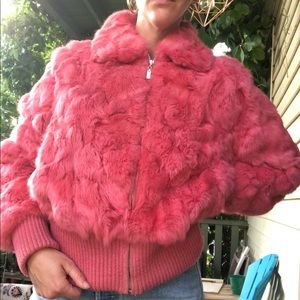 Pink Fur Coat